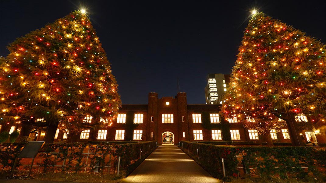 立教大学池袋キャンパスクリスマスデコレーション